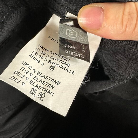 Philipp Plein Devil's Food Printed Stretch Cotton Jeggings sugar skull print - Picture 10 of 10